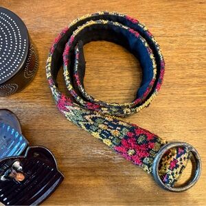 Multicolor Textile Patterned Belt